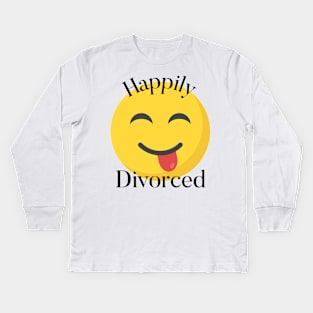 Happily Divorced Kids Long Sleeve T-Shirt